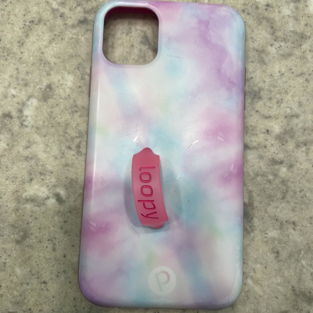 Tye dye iPhone 11 loopy case
